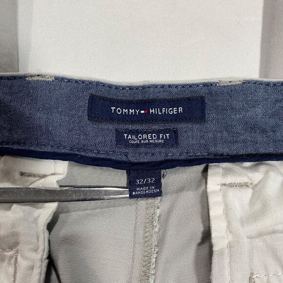 Tommy Hilfiger Mens Tailored Fit Light Gray Chino Pants 32x32 - Picture 3 of 5